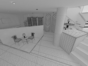 local comercial 3D 模型