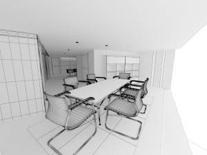 local comercial 3D 模型