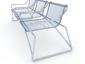 metal seats 3D Model