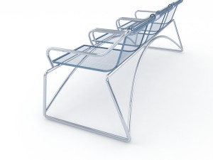 metal seats 3D Model