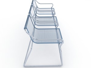 metal seats 3D Model