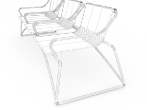 metal seats 3D Model