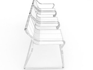 metal seats 3D Model