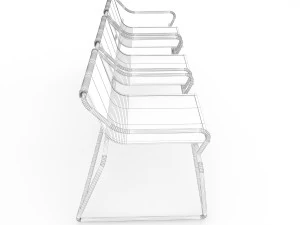 metal seats 3D Model