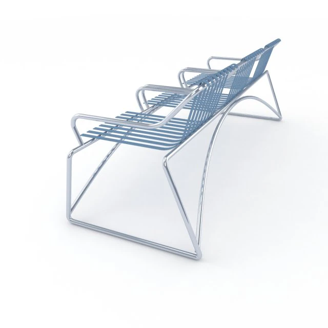 metal seats home 3D Model .c4d .max .obj .3ds .fbx .stl .blend 