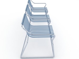 metal seats home Model 3D