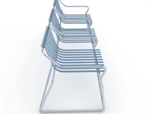 metal seats home 3D Model