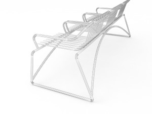 metal seats home Model 3D