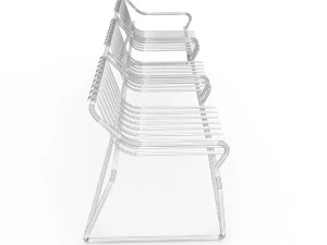 metal seats home 3D Model