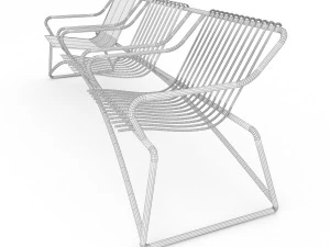 metal seats home 3D Model