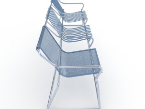 metal seats home Modello 3D