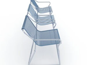 metal seats home 3D Model