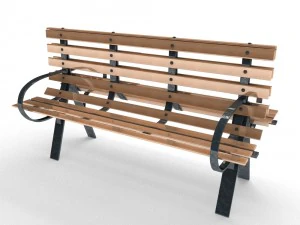 banco de parque Modelo 3D