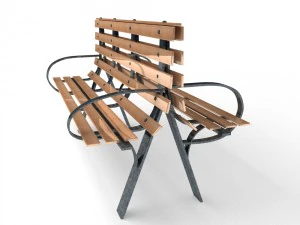 park bench 3D Model
