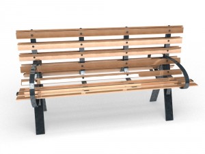 park bench Modelo 3D