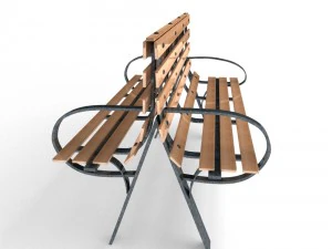 park bench 3D Model