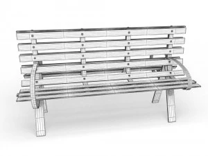 park bench 3D Model