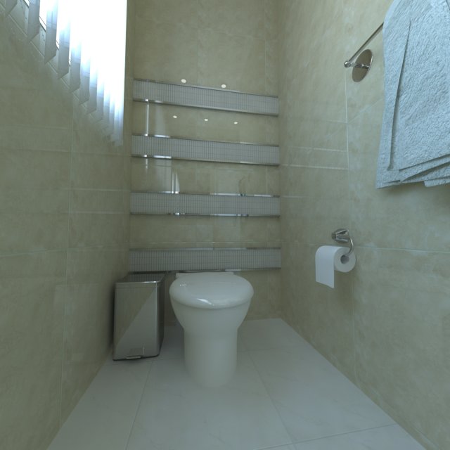 bathroom home 3D Model .c4d .max .obj .3ds .fbx .stl .blend