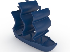 plastic boat 3D Model