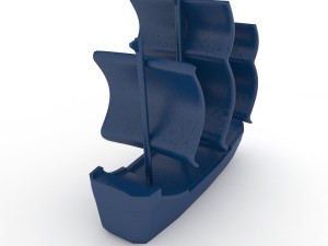 plastic boat 3D Model