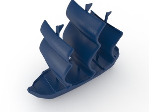 plastic boat 3D Model