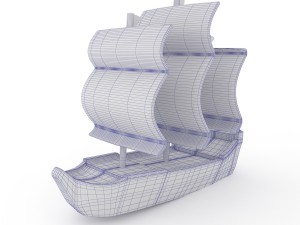 plastic boat 3D Model