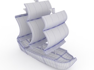 plastic boat 3D Model