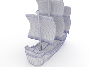 plastic boat 3D Model