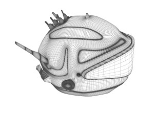futuristic helmet 3D Model