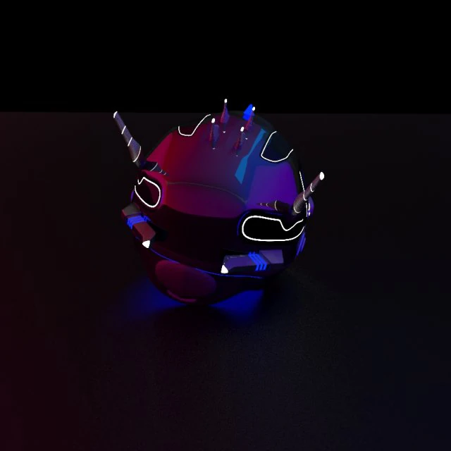 futuristic helmet 3D Model .c4d .max .obj .3ds .fbx .stl .blend 