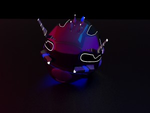 futuristic helmet 3Dモデル