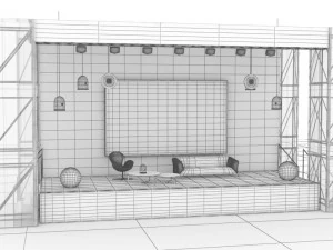 scenario for interviews 3D Model
