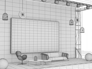 scenario for interviews Modelo 3D