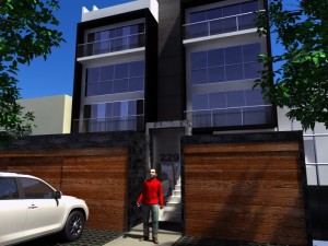 building facade 3D Modell