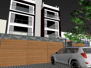 building facade 3D Modell