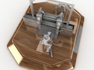 steel sculpture Model 3D