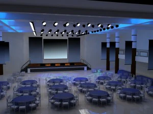 sala de reuni&otilde;es Modelo 3D