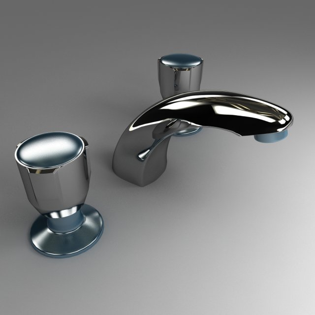 bathroom taps Modello 3D .c4d .max .obj .3ds .fbx .stl .blend