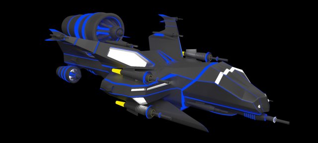 space delta 3D Модель .c4d .max .obj .3ds .fbx .stl .blend 