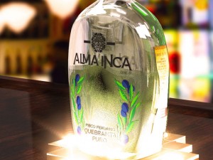 illuminated base for bottle Model 3D