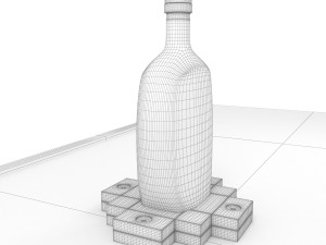 illuminated base for bottle Model 3D
