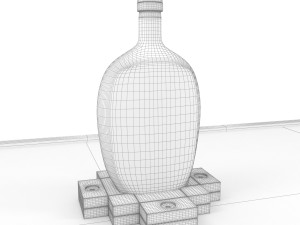 illuminated base for bottle Model 3D