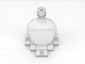 illuminated base for bottle Model 3D