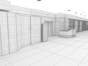 commercial area Modelo 3D