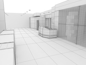 commercial area Modelo 3D