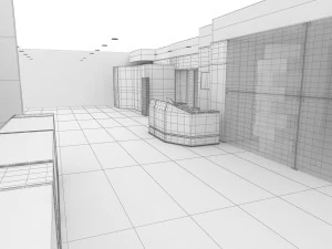 commercial area 3D Model
