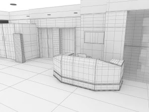 commercial area 3D Model
