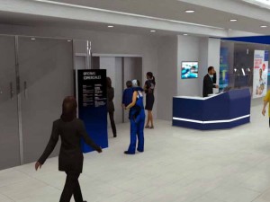 commercial area Modelo 3D