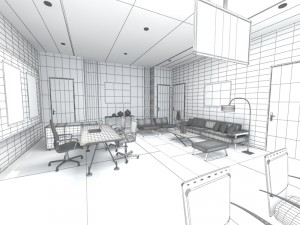 business office Model 3D