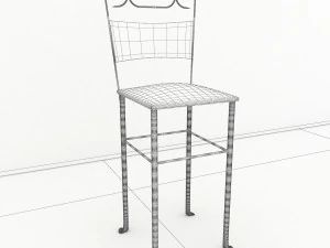 steel chair 3D Model